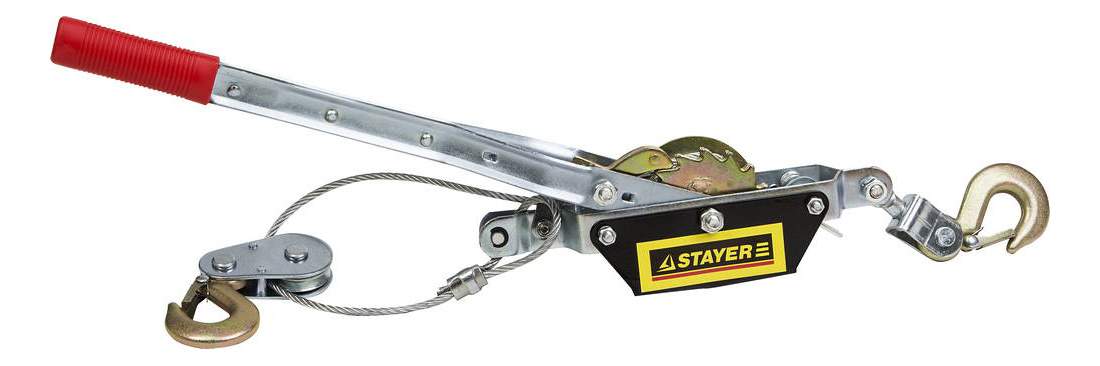 Лебедка ручная STAYER, 1,5т, 2,4м 4310-1.5 