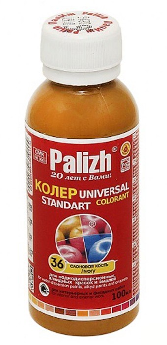 Колеровочная паста ПАЛИТРА №36 слоновая кость 100мл