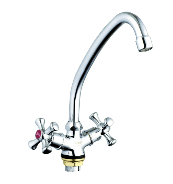 Смеситель для кухни хром (ёлочка) Glauf JMH-827