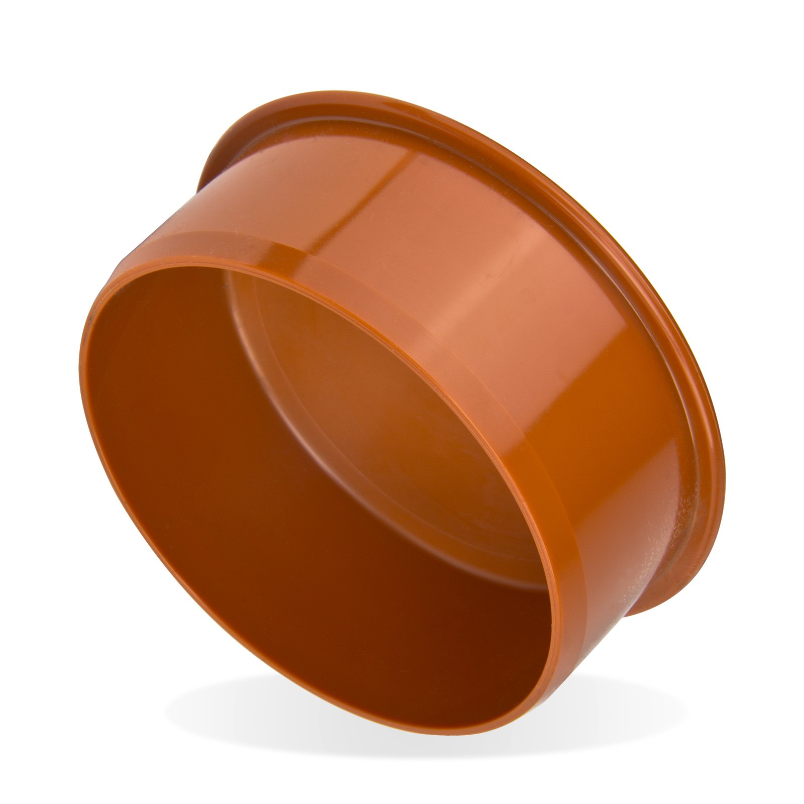 Заглушка канализационная ПП 110мм рыжая