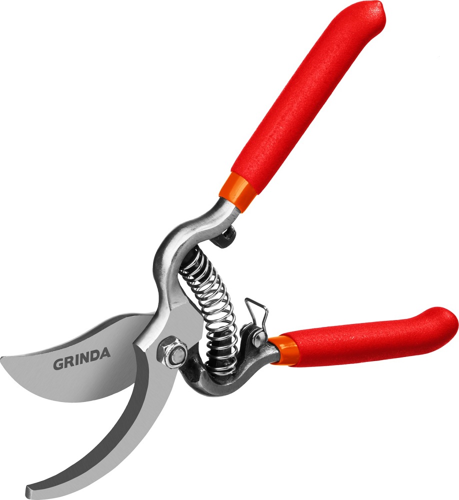 Секатор с плоскостными лезвиями цельнокованый 200мм Grinda G3 423103