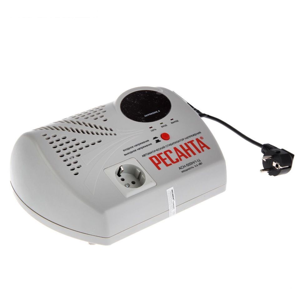 Стабилизатор напряжения РЕСАНТА АСН-500Н/1-Ц