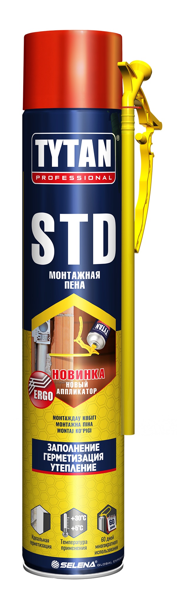 Пена монтажная TYTAN бытовая 500мл STD ERGO