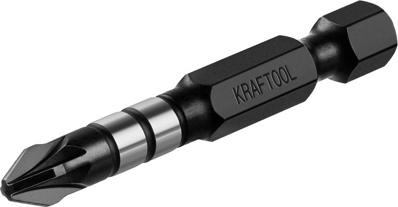 Бита PH2 50мм KRAFTOOL "Impact Pro" 26191-2-50-S10