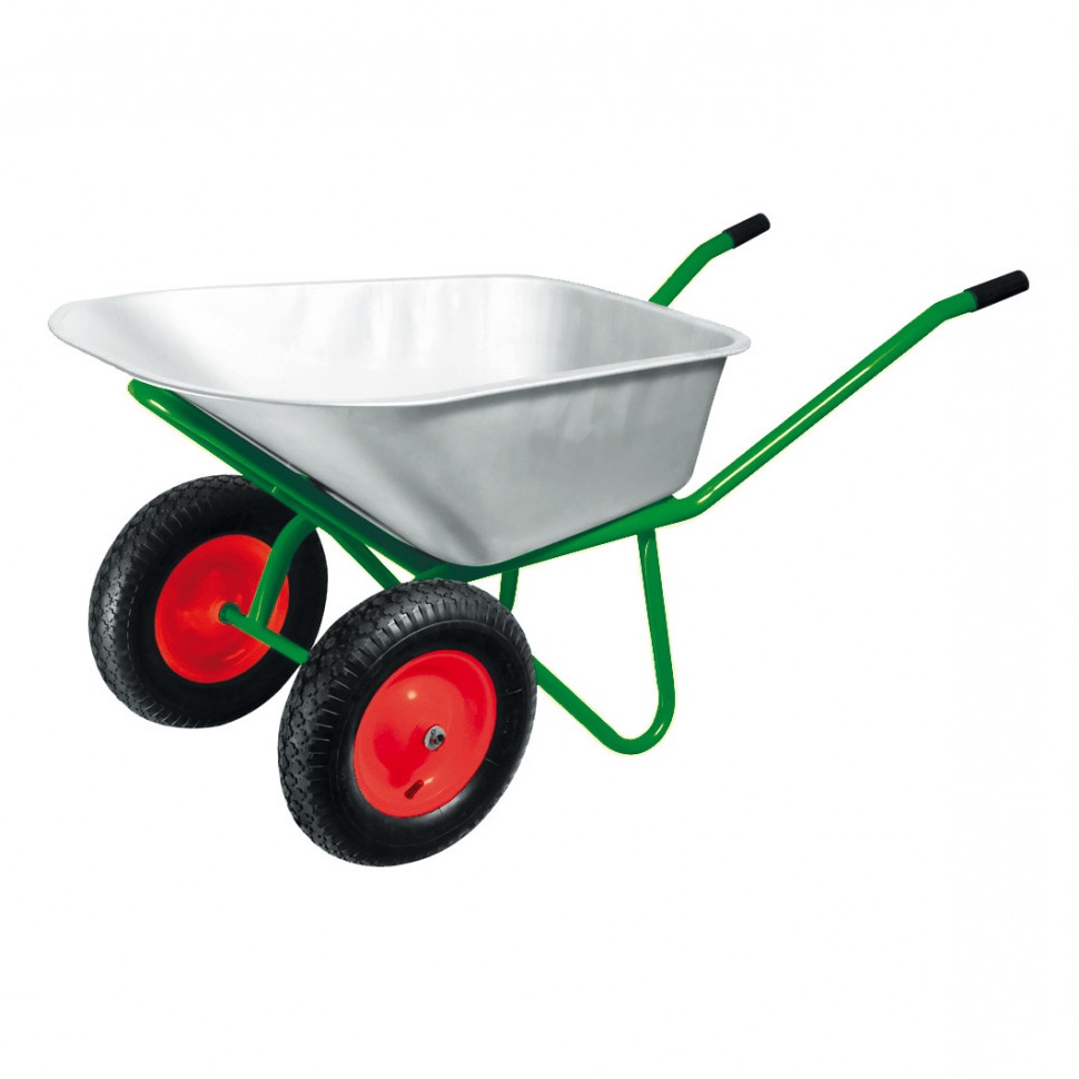 Тачка садово-строительная MAWIPRO 110л 250кг 2-колес (пневмо) 3.25х8\20мм