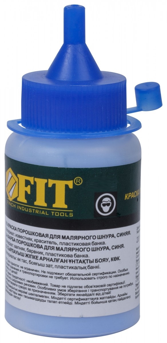 Краска для малярных шнуров синяя 125г FIT IT 84860