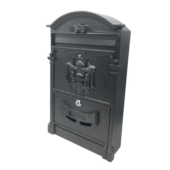 Почтовый ящик для дома с замком Olimp MB-01 патина серебро