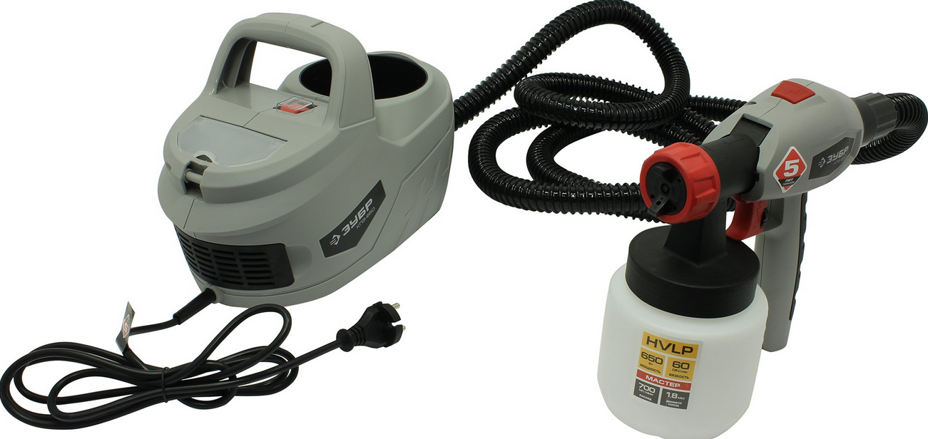 Краскопульт электрический с нижним бачком 650Вт ЗУБР МАСТЕР КПЭ-650 00998