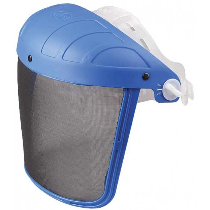 Щиток защитный с сеткой синий FIT НС-01 Люкс 12266