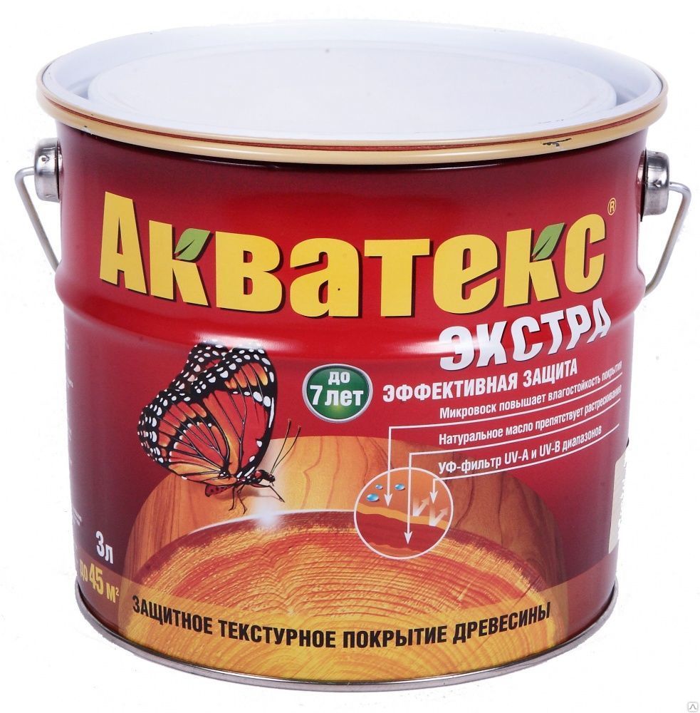 Антисептик с воском калужница 2,7л АКВАТЕКС Экстра 3600