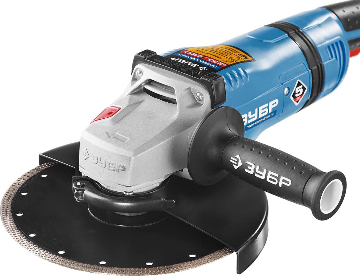 Угловая шлифмашина ЗУБР МАСТЕР УШМ-П230-2100 ПВ 2100Вт, 5,9кг 80111