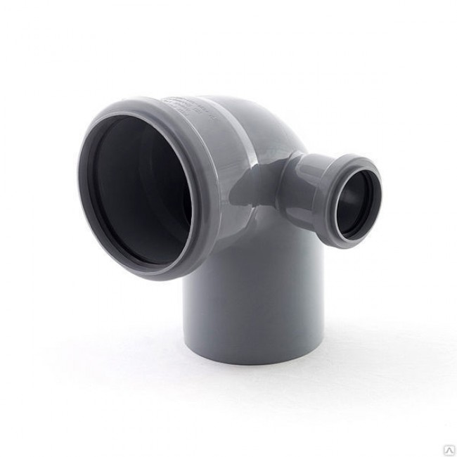 Отвод канализационный ПП правый 110х50/90градусов