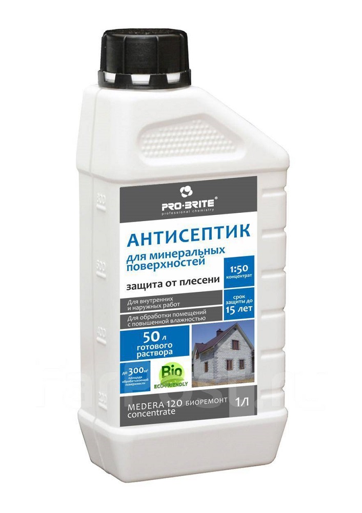 Антисептик для минеральных поверхностей 1л MEDERA 120