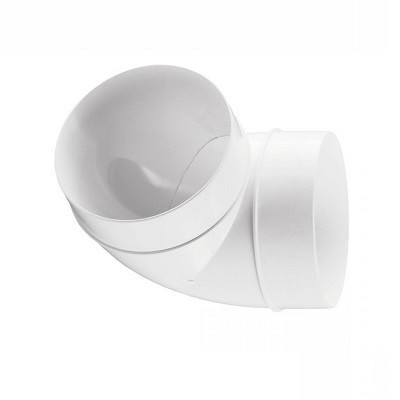 Вентиляционное колено круглое d=100мм (90град) VENTS