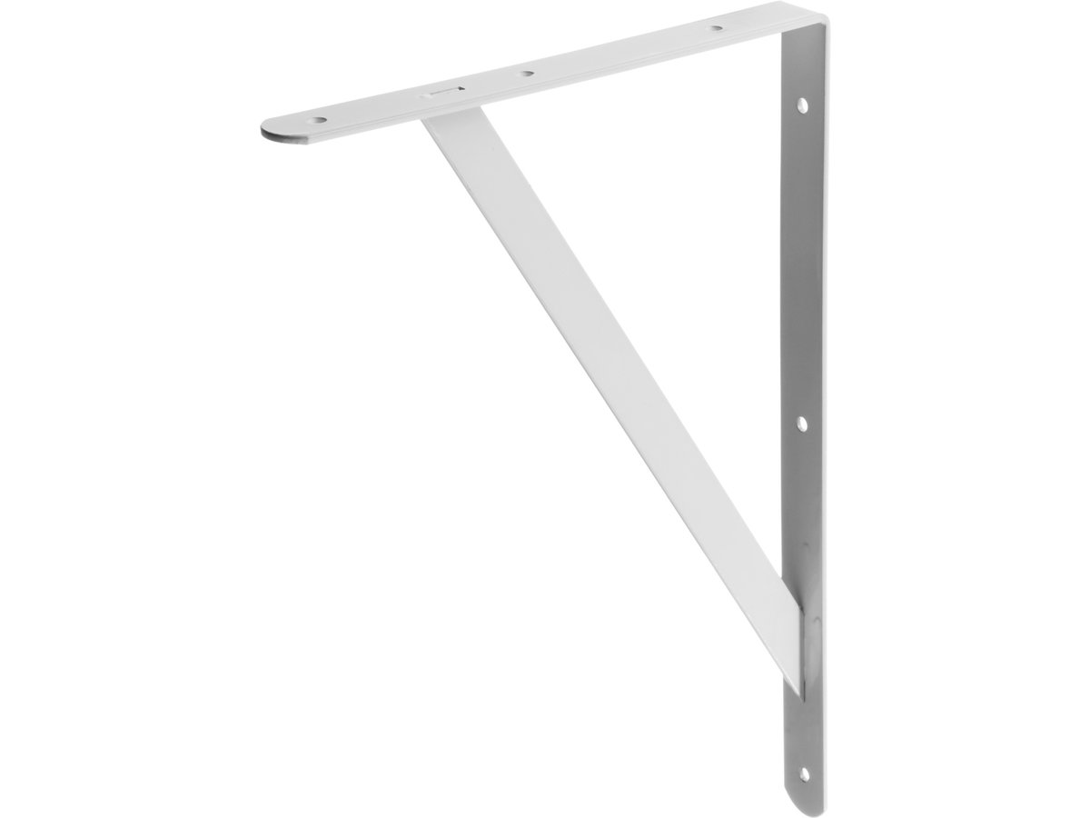Уголок кронштейн усиленный белый 400х280х30х4мм STAYER MASTER 37423-1