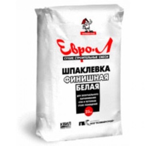 Шпаклевка полимерная финишная белая 5кг ЕВРО-Л