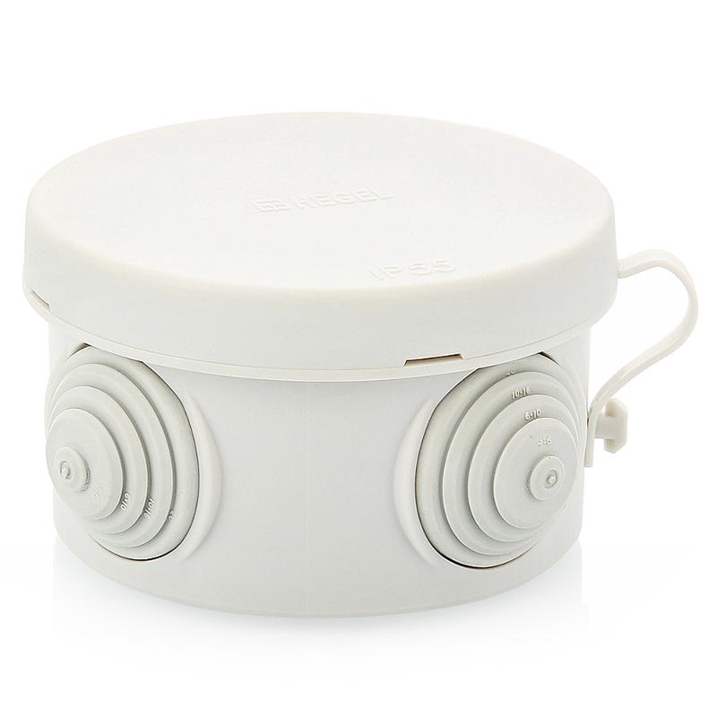 Коробка распределительная (разветвительная) круглая IP55 65х40мм HEGEL КР2601-и